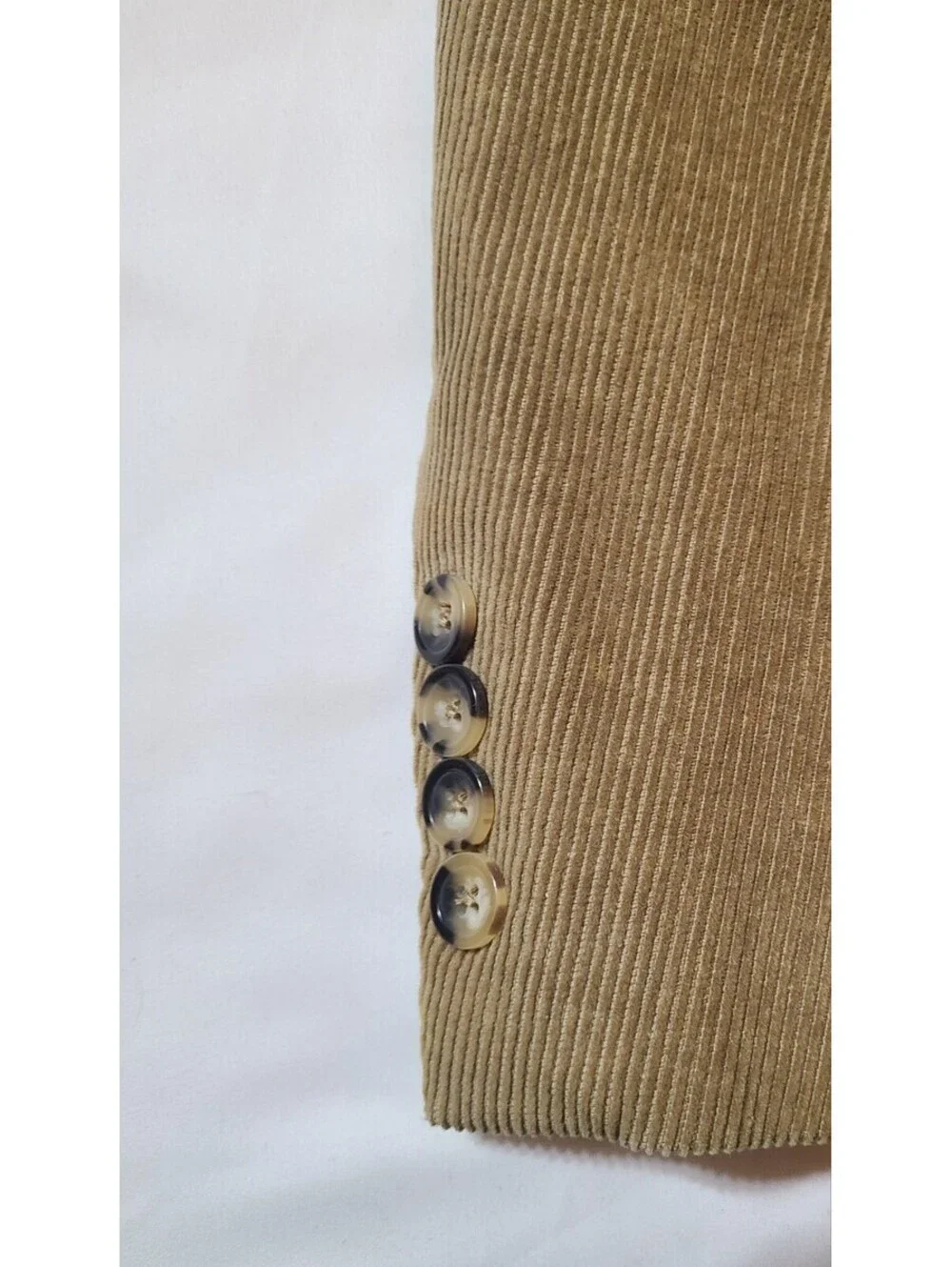 Dockers Corduroy Blazer Mens Size 44R Tan Jacket University Academic Preppy EUC